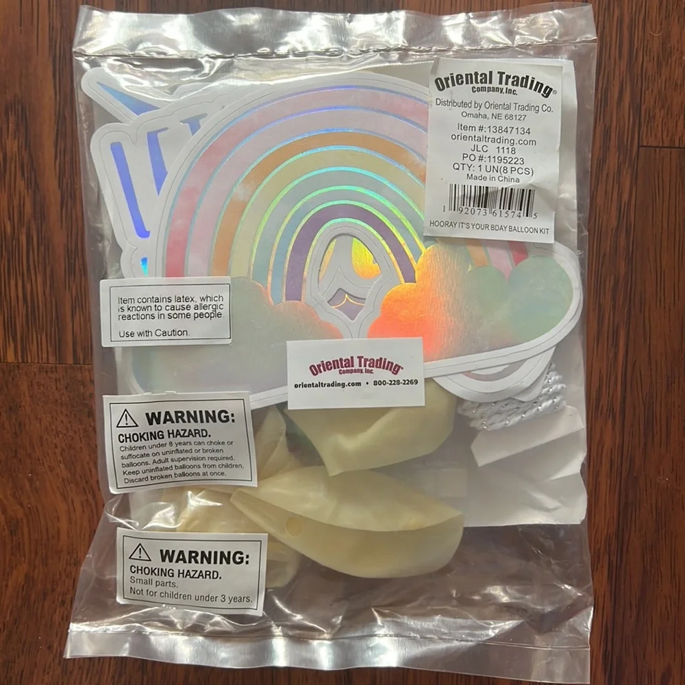 Oriental Trading “Hooray It’s Your Birthday” Balloon Kit